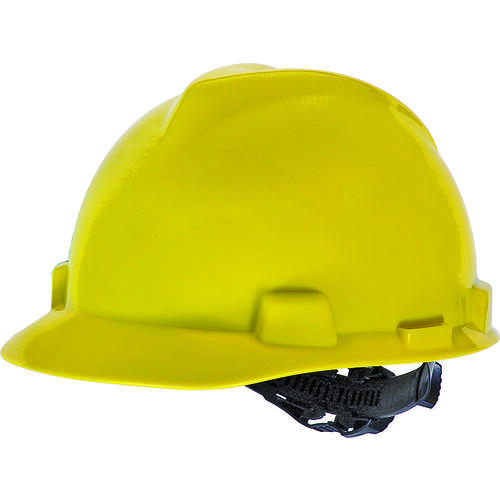 Safety Works SWX00345-01 Hard Hat, 4-Point Textile Suspension, HDPE Shell, Yellow, Class: E