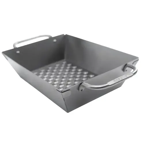 Imperial Deep Dish Grill Wok, Square, 13 in L, 9-3/4 in W, Stainless Steel