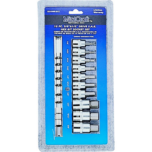 Socket Set, Chrome Vanadium Steel, Chrome