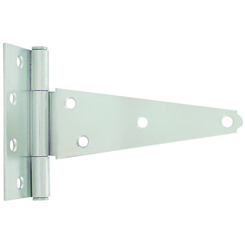 T-Hinge, Steel, Zinc, Fixed Pin, 180 deg Range of Motion, 23 (Pc) lb