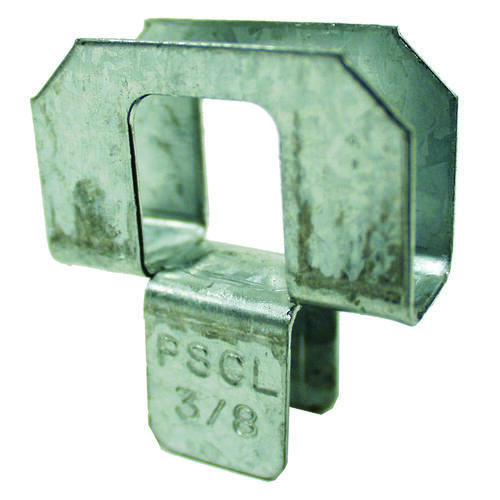 PSCL Series PSCL 7/16-R50 Panel Sheathing Clip, 20 ga, Steel, Galvanized