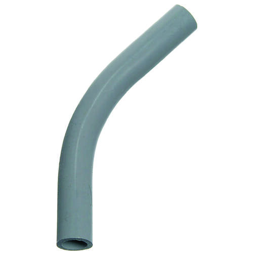 Carlon UA7AGR-CTN UA7AGR-CAR Conduit Elbow, 45 deg Angle, PVC, Gray