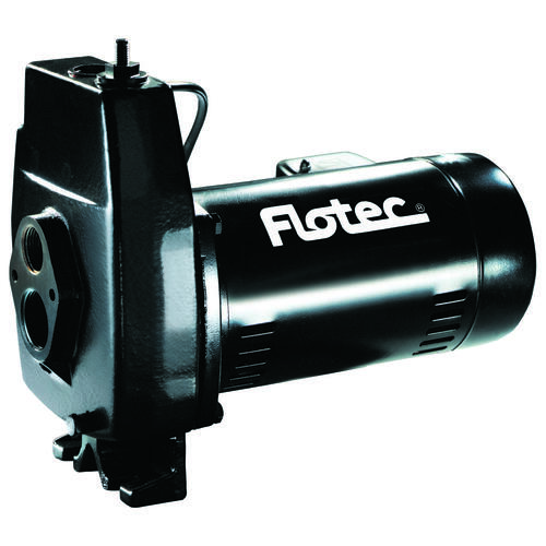 Flotec FP4222-08 Jet Pump, 6.1/12.2 A, 115/230 V, 0.75 hp, 1-1/4 in Suction, 1 in Discharge Connection, 100 ft Max Head