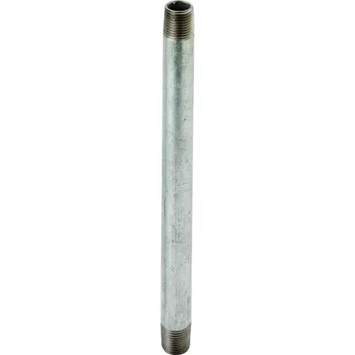 Pipe Nipple, 3/4 in, Male, Steel, SCH 40 Schedule, 6 in L