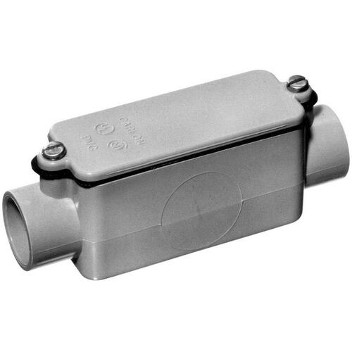 Carlon E987J-CAR Conduit Body, PVC, Gray