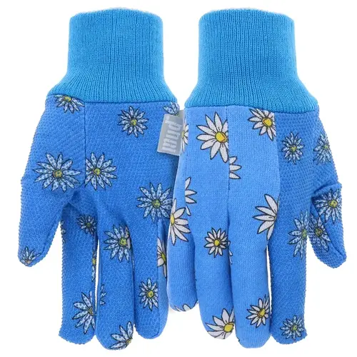 GLOVE PVC PRINT DAISY WOMENS L Pair