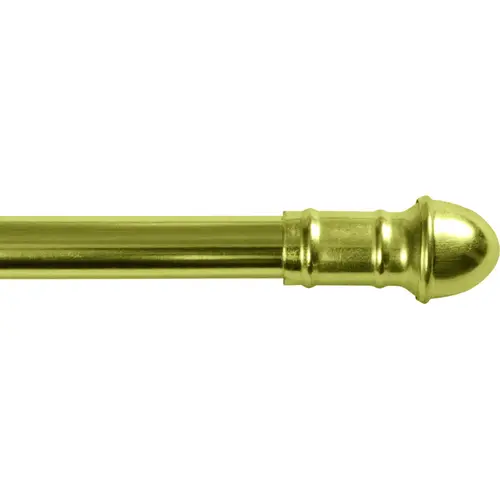 Kenney KN386/3NP KN386/3 Cafe Rod, 7/16 in Dia, 28 to 48 in L, Brass