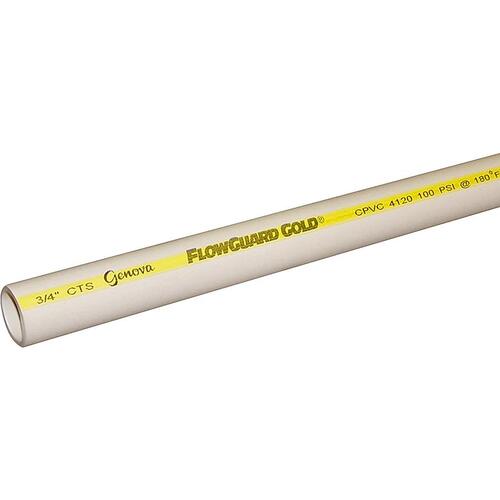 FlowGuard Series 150104/57007 Tubing, 3/4 in, 10 ft L, Gold