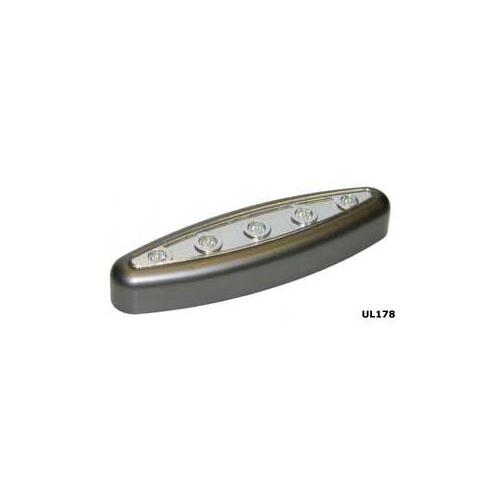 ATRON UL178 Push Light, 5-Lamp, LED Lamp, Nickel Fixture