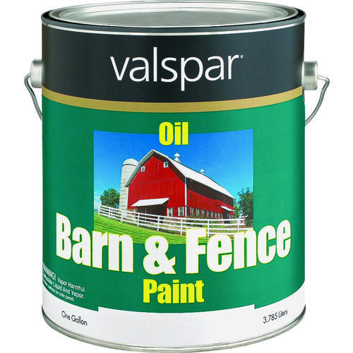 Valspar 2121-11-XCP4 018.007 Barn and Fence Paint, Red, 1 gal - pack of 4