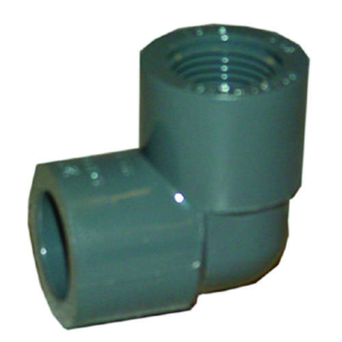 807007BC Pipe Elbow, 3/4 in, Slip x FIP, 90 deg Angle, PVC, SCH 80 Schedule