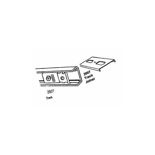 RENIN US LLC 17034-02312-BW Renin Bi-Fold Door Track, Steel, For Use With Bi-Fold Door