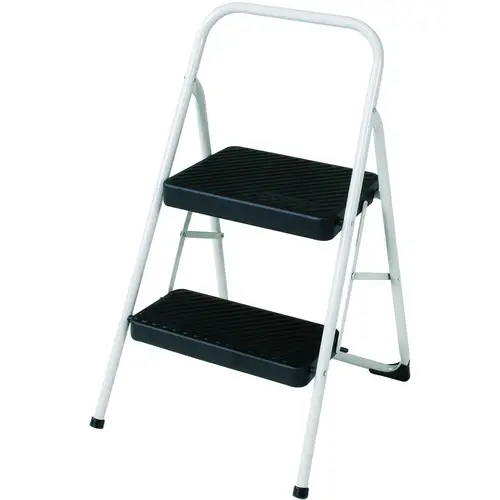 Cosco 11-137 CLGG4 Folding Step Stool, 28.15 in H, 200 lb, Steel, Black