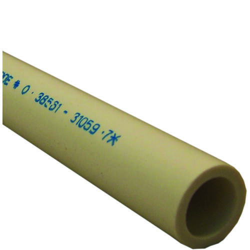 Schedule Series Pipe, 1-1/4 in, 10 ft L, Solvent Weld, SCH 40 Schedule, PVC, White - 120" Stock Length