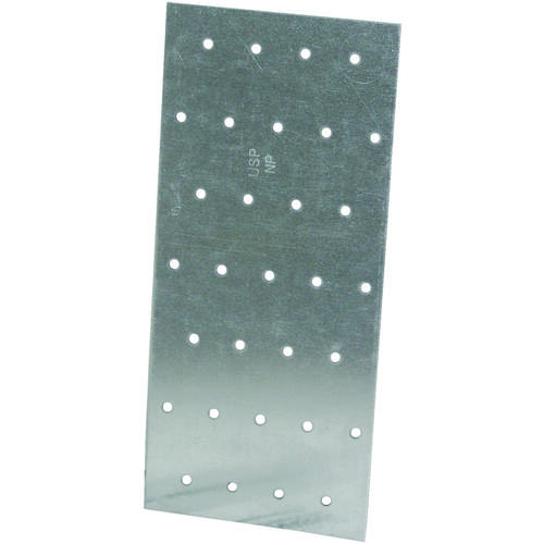 Truss Mending Plate, 9 in L, 3-1/8 in W, Steel, Galvanized, Nail Mounting