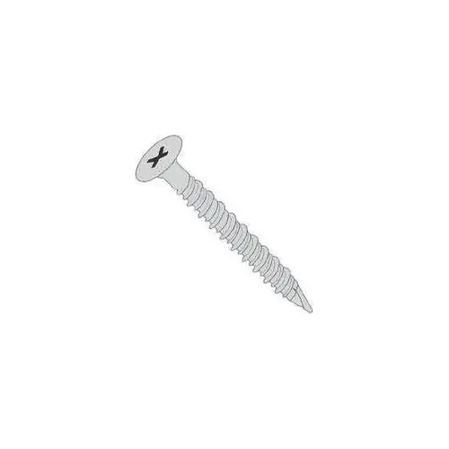 314104 Screw, #8 Thread, 1-1/4 in L, High-Low Thread, Star Drive, Ceramic