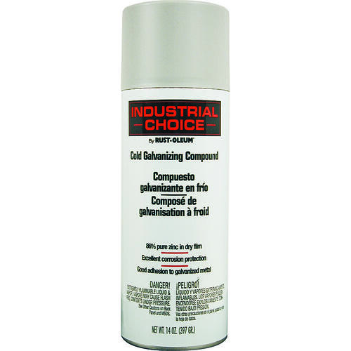 INDUSTRIAL CHOICE Galvanizing Compound Spray Paint, Cold Galvanized, 14 oz