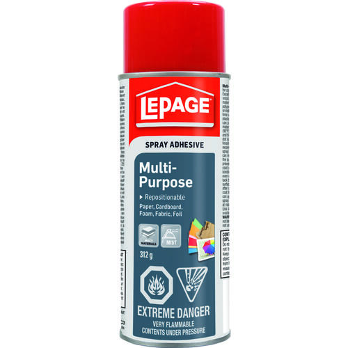LePage 1726249 Multi-Purpose Adhesive, White, 24 hr Curing, 311.8 g Can