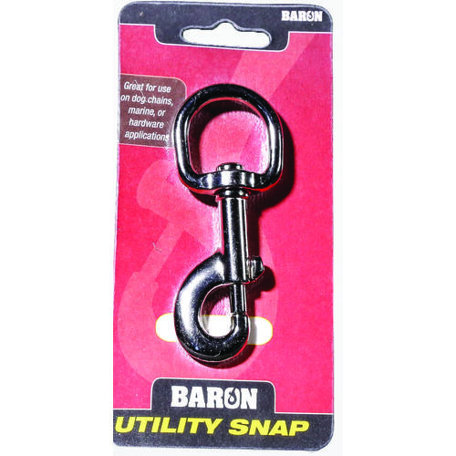 Bolt Snap, 110 lb Working Load, Aluminum/Zinc, Nickel