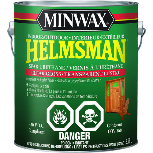 Helmsman Spar Urethane, Gloss, Clear, Liquid, 3.78 L