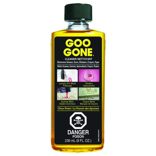 Goo Gone 2088C-XCP12 Stain Remover, 8 oz, Liquid, Citrus, Yellow - pack of 12