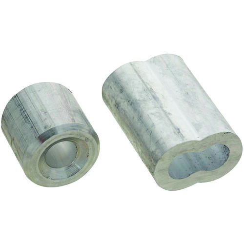 SPB3231 Series Ferrule and Stop, 1/4 in Dia Cable, Aluminum - pack of 2