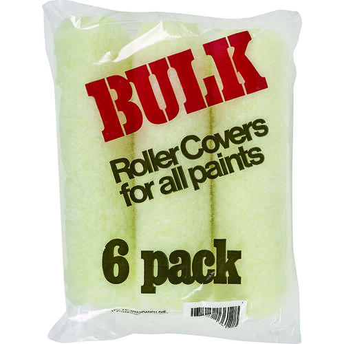 Paint Roller Cover, 3/8 in Thick Nap, 9 in L - pack of 6