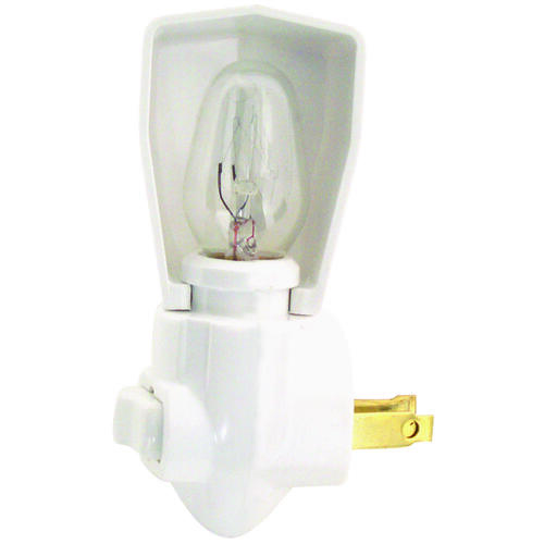 Eaton BP850W Night Light, 15 A, 125 V, 4 W, Incandescent Lamp, White Light, Plastic Fixture