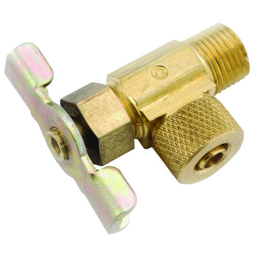 Needle Valve, 1/4 x 1/8 in Connection, MIP, Brass Body