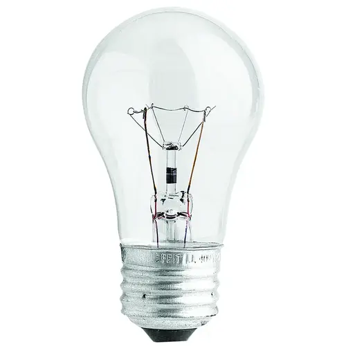 Incandescent Bulb, 40 W, A15 Lamp, Medium E26 Lamp Base, 2700 K Color Temp