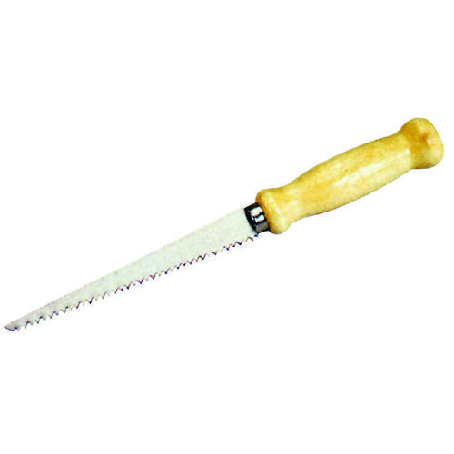 Drywall Utility Saw with Handle, 6-3/8 in L Blade, 1-1/8 in W Blade, Hardened Steel Blade, 6 TPI