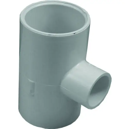 401166BC Reducing Pipe Tee, 1-1/4 x 1/2 in, Slip, PVC, SCH 40 Schedule