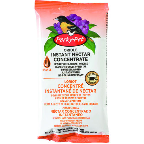 Perky-Pet 293SF/293 293SF Instant Nectar, Concentrated, Powder, Natural Orange Flavor, 8 oz Bag