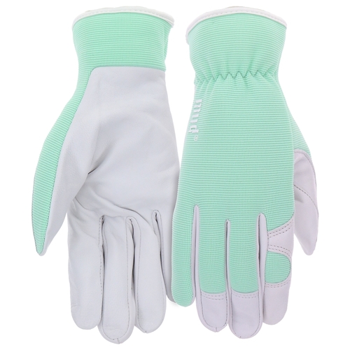 MD72001MT-W-ML Gloves, Women's, M/L, Spandex Back, Mint
