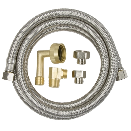 Dishwasher Supply Line, Stainless Steel