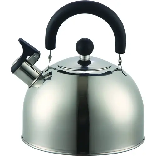 Whistling Tea Kettle, 2.5 qt Capacity, Stainless Steel