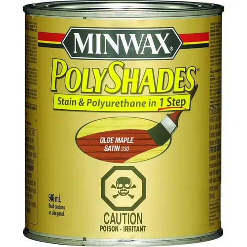 PolyShades Polyurethane, Satin, Liquid, Olde Maple, 946 mL