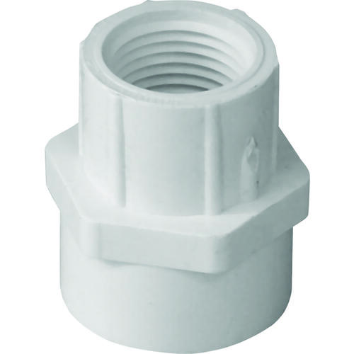 Pipe Adapter, 3/4 x 1 in, Slip x FIP, PVC, SCH 40 Schedule