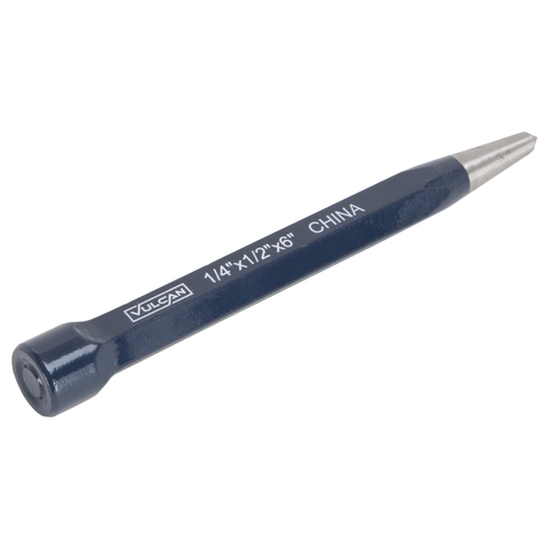 Center Punch, 1/2 in Dia Shank, Hex Shank Blue (Handle)