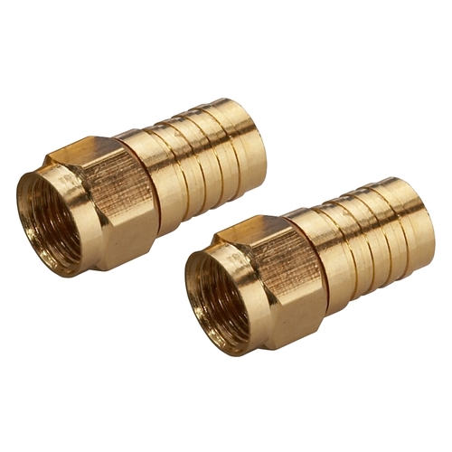 Crimp-On Connector, Female Connector, Gold - pack of 48