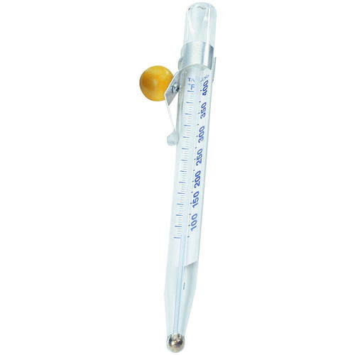 Candy/Deep Fry Thermometer, 100 to 400 deg F, Analog Display, White