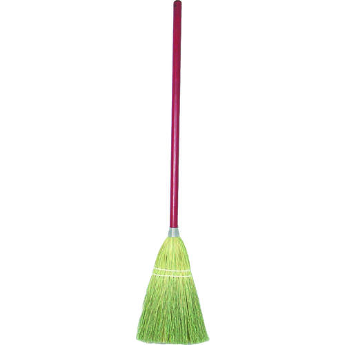 Toy Broom, Corn/Sotol Fiber Bristle, Wood Handle Red