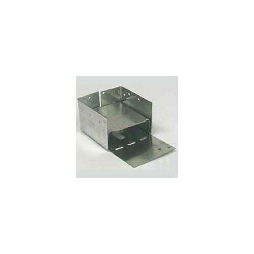 Post Base, 4 x 6 in Post/Joist, Steel, Galvanized - pack of 10