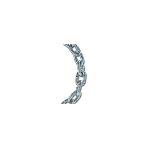 Proof Coil Chain, 3/16 in, 10 ft L, 30 Grade, Carbon Steel, Electro-Galvanized