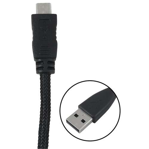 USB Cable, Black Sheath - pack of 4