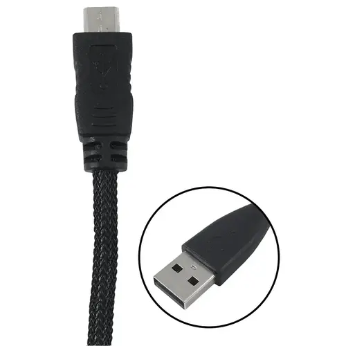 USB Cable, Black Sheath