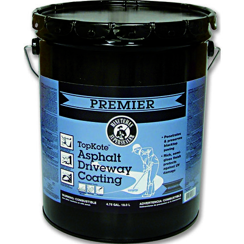 Asphalt Coating, Liquid, Black, 4.75 gal Pail