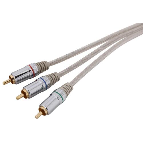 Video Cable, Silver Sheath, 6 ft L