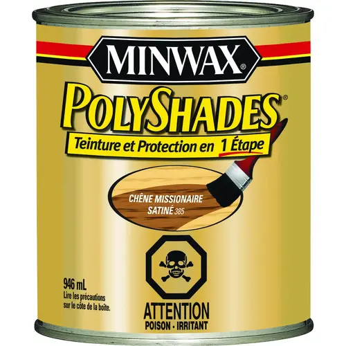 Polyshades, Satin, Liquid, Mission Oak, 946 mL, Can