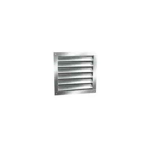 Master Flow DA2430 Dual Louver, 32-1/4 in L, 26-1/2 in W, Aluminum, Silver, Mill